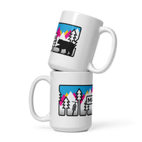 White glossy mug